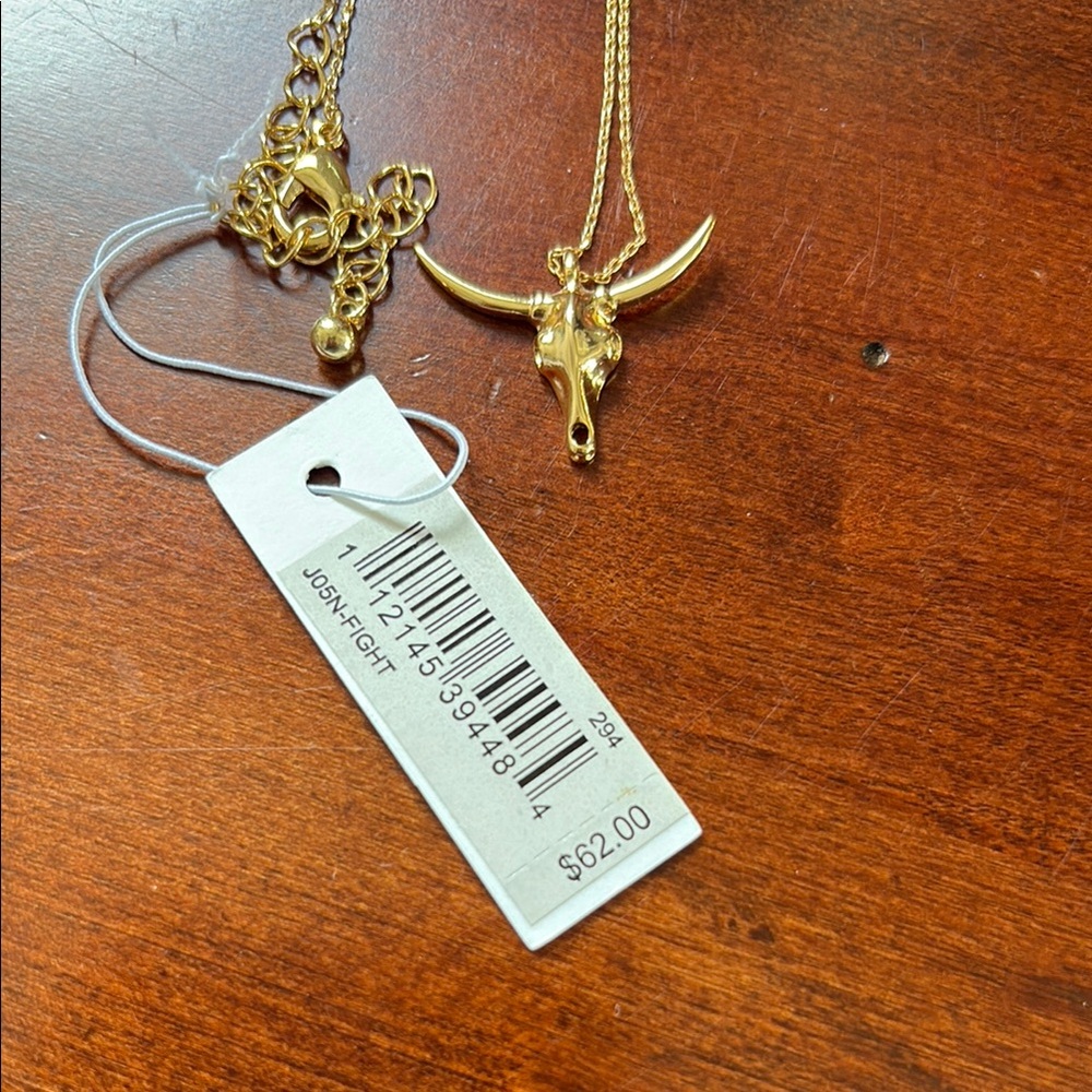 Uncommon James Gold Longhorn Pendant Necklace - Picture 2 of 4